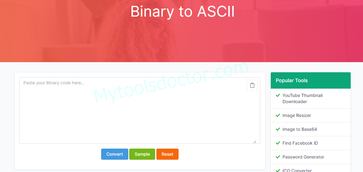 Binary to ASCII Converter Online